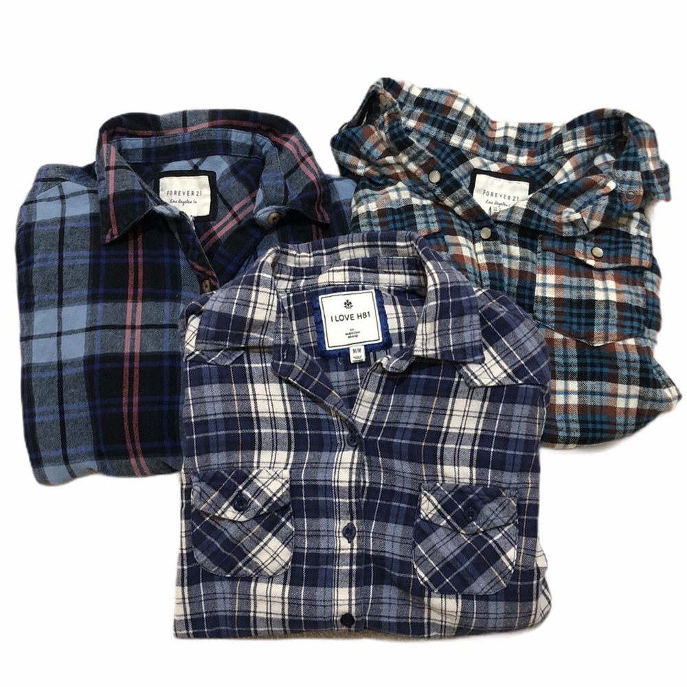 3 Forever 21 Flannels